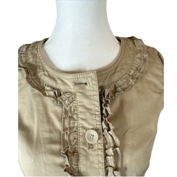 ANN TAYLOR LOFT 3/4 Length Sleeve Jacket, Striped Lining, No Pockets, Size OP. - Picture 5 of 10